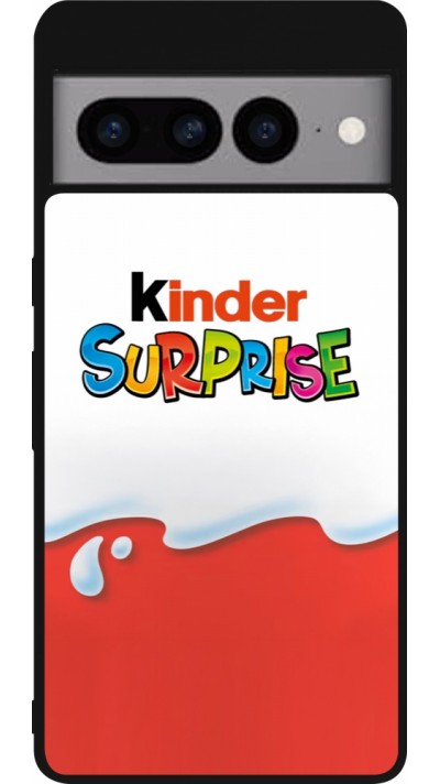 Google Pixel 7 Pro Case Hülle - Silikon schwarz Kinder Surprise Google Pixel 7 Pro Case Hülle - Silikon schwarz Kinder Surprise