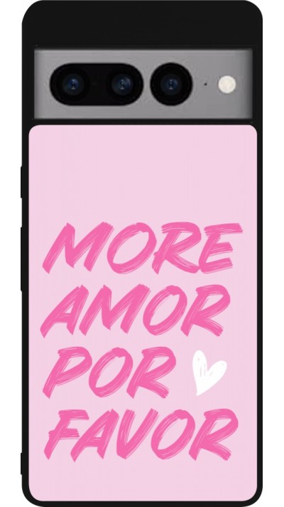 Google Pixel 7 Pro Case Hülle - Silikon schwarz More amor porfavor Google Pixel 7 Pro Case Hülle - Silikon schwarz More amor porfavor