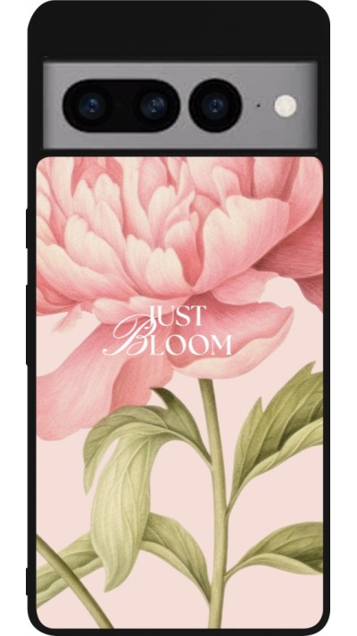 Coque Google Pixel 7 Pro - Silicone rigide noir Just Bloom Spring 2026