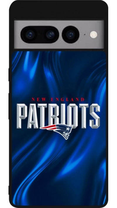 Coque Google Pixel 7 Pro - Silicone rigide noir Super Bowl 26 Patriots 2