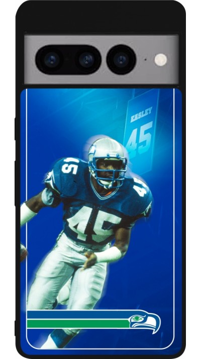 Coque Google Pixel 7 Pro - Silicone rigide noir Super Bowl 26 Seattle 1
