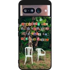 Coque Google Pixel 8 - Silicone rigide noir Chairs DTMF