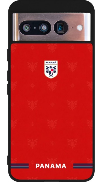 Coque Google Pixel 8 - Silicone rigide noir Maillot de football Panama 2026 personnalisable