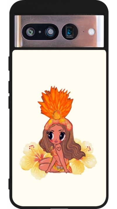Coque Google Pixel 8 - Silicone rigide noir Karol G Tropicoqueta