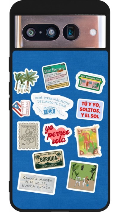 Google Pixel 8 Case Hülle - Silikon schwarz Seals of the Dominican Republic DTMF