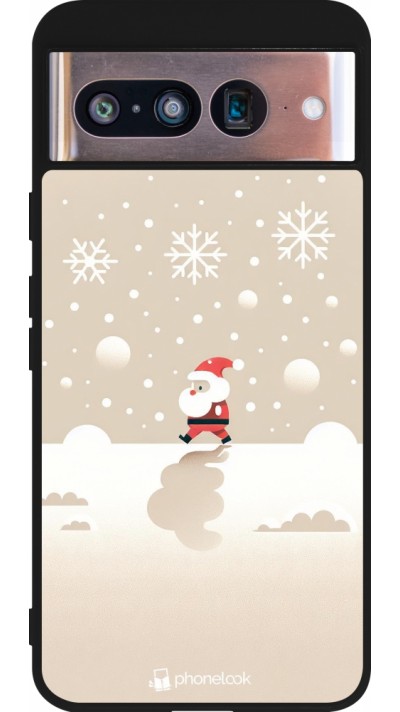 Google Pixel 8 Case Hülle - Silikon schwarz Weihnachten 2023 Minimalistischer Weihnachtsmann Google Pixel 8 Case Hülle - Silikon schwarz Weihnachten 2023 Minimalistischer Weihnachtsmann
