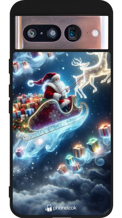 Google Pixel 8 Case Hülle - Silikon schwarz Weihnachten 2023 Verzauberter Weihnachtsmann Google Pixel 8 Case Hülle - Silikon schwarz Weihnachten 2023 Verzauberter Weihnachtsmann