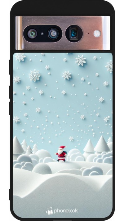 Google Pixel 8 Case Hülle - Silikon schwarz Weihnachten 2023 Kleiner Vater Schneeflocke Google Pixel 8 Case Hülle - Silikon schwarz Weihnachten 2023 Kleiner Vater Schneeflocke