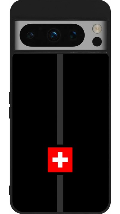 Coque Google Pixel 8 Pro - Silicone rigide noir Canton CH noir