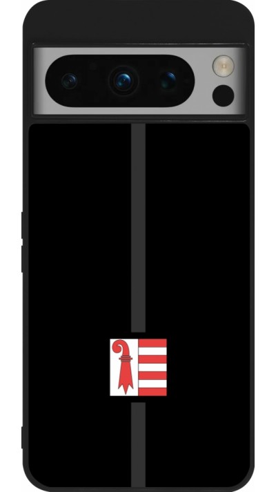 Coque Google Pixel 8 Pro - Silicone rigide noir Canton JU noir