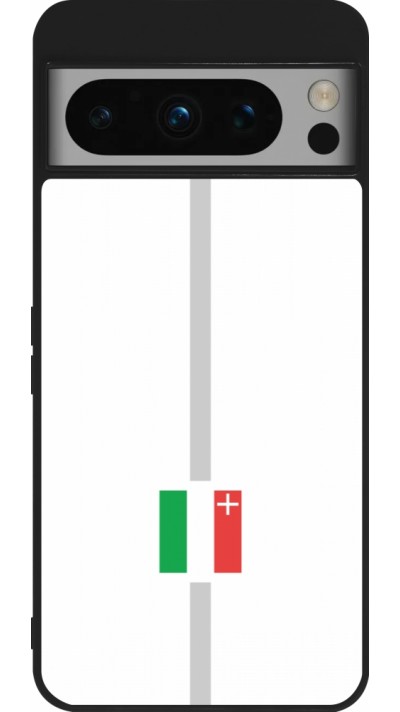 Coque Google Pixel 8 Pro - Silicone rigide noir Canton NE blanc