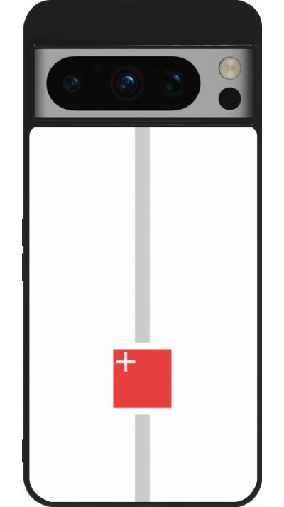 Coque Google Pixel 8 Pro - Silicone rigide noir Canton SZ blanc