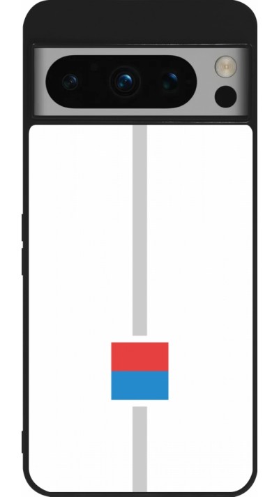 Coque Google Pixel 8 Pro - Silicone rigide noir Canton TI blanc