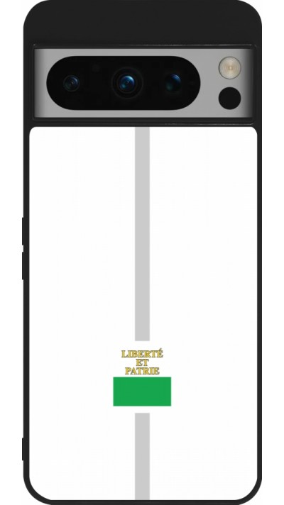 Coque Google Pixel 8 Pro - Silicone rigide noir Canton VD blanc