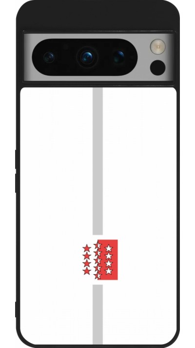 Coque Google Pixel 8 Pro - Silicone rigide noir Canton VS blanc
