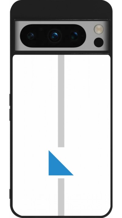 Coque Google Pixel 8 Pro - Silicone rigide noir Canton ZH blanc