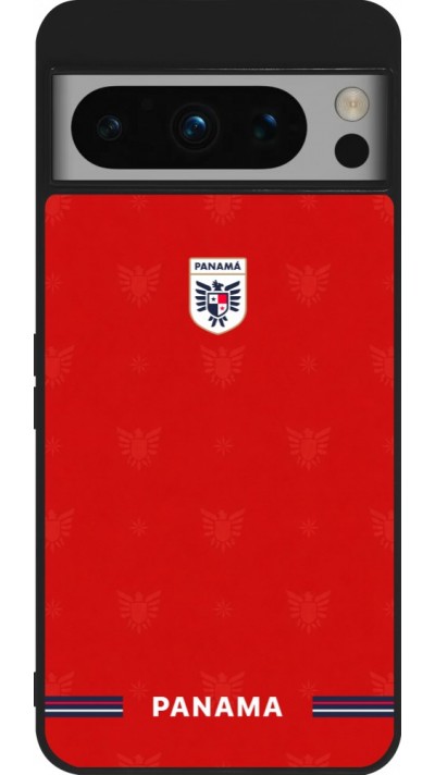 Coque Google Pixel 8 Pro - Silicone rigide noir Maillot de football Panama 2026 personnalisable