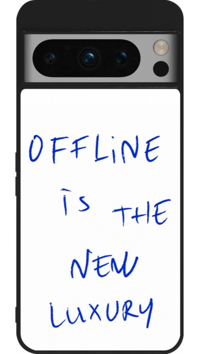 Coque Google Pixel 8 Pro - Silicone rigide noir Offline is the new luxury
