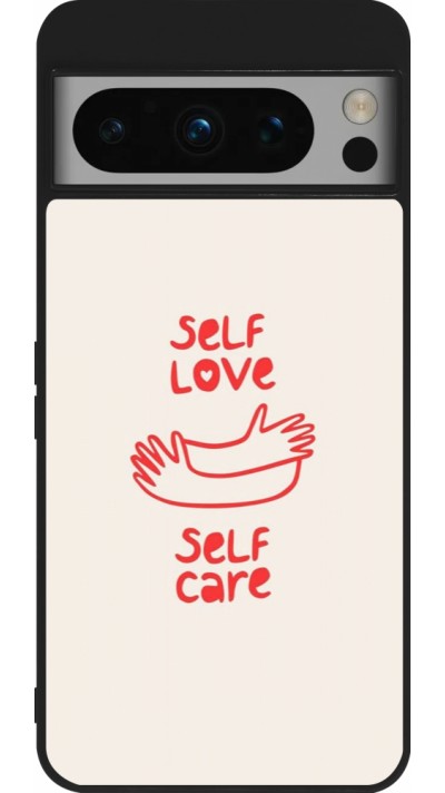 Coque Google Pixel 8 Pro - Silicone rigide noir Saint Valentines Day 26 Self love self care