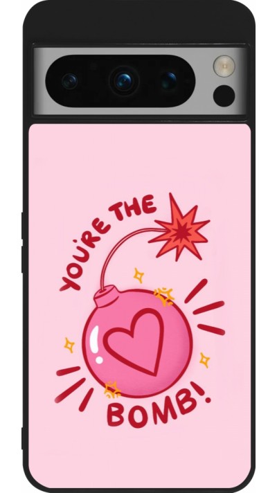 Coque Google Pixel 8 Pro - Silicone rigide noir Saint Valentines Day 26 You are the bomb
