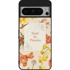 Coque Google Pixel 8 Pro - Silicone rigide noir Trust the process Spring 2026