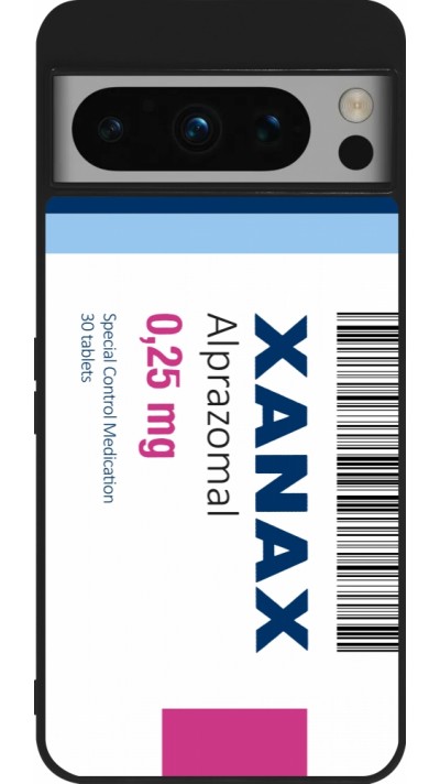 Coque Google Pixel 8 Pro - Silicone rigide noir Xanax Alprazolam 2025