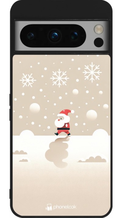 Google Pixel 8 Pro Case Hülle - Silikon schwarz Weihnachten 2023 Minimalistischer Weihnachtsmann Google Pixel 8 Pro Case Hülle - Silikon schwarz Weihnachten 2023 Minimalistischer Weihnachtsmann