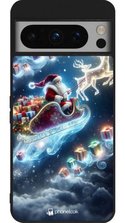 Google Pixel 8 Pro Case Hülle - Silikon schwarz Weihnachten 2023 Verzauberter Weihnachtsmann Google Pixel 8 Pro Case Hülle - Silikon schwarz Weihnachten 2023 Verzauberter Weihnachtsmann