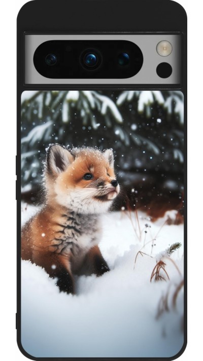 Google Pixel 8 Pro Case Hülle - Silikon schwarz Weihnachten 2023 Fuechslein Tanne Google Pixel 8 Pro Case Hülle - Silikon schwarz Weihnachten 2023 Fuechslein Tanne