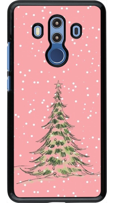 Huawei Mate 10 Pro Case Hülle - Christmas 25 Pink Tree