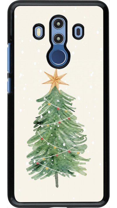 Huawei Mate 10 Pro Case Hülle - Christmas 25 Sketch Tree