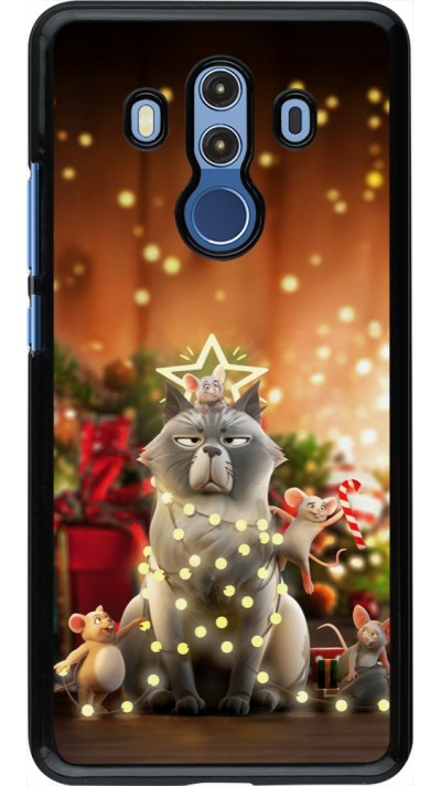 Huawei Mate 10 Pro Case Hülle - Christmas 25 Xmas Cat