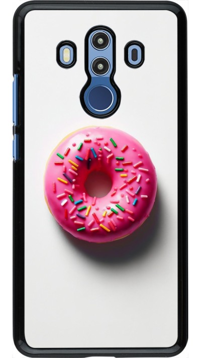 Coque Huawei Mate 10 Pro - Weißer Hintergrund, pinker Donut