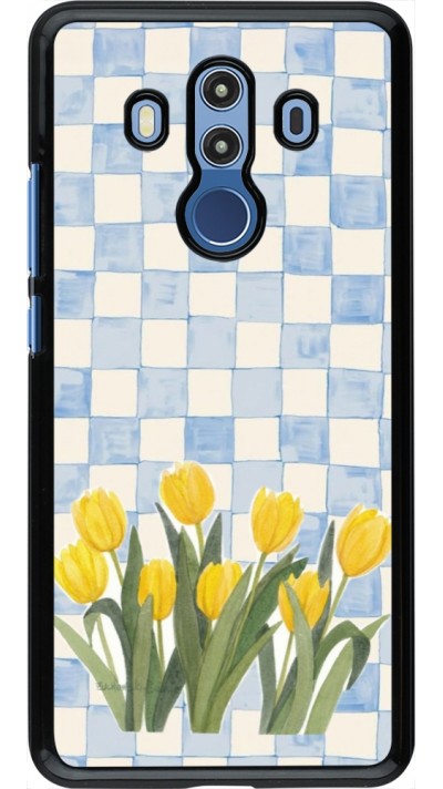Huawei Mate 10 Pro Case Hülle - Blue vichy tulips Spring 2026
