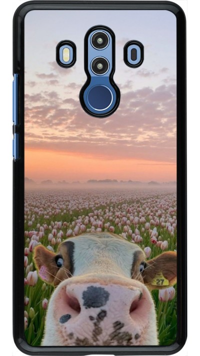Huawei Mate 10 Pro Case Hülle - Cow with tulips Spring 2026