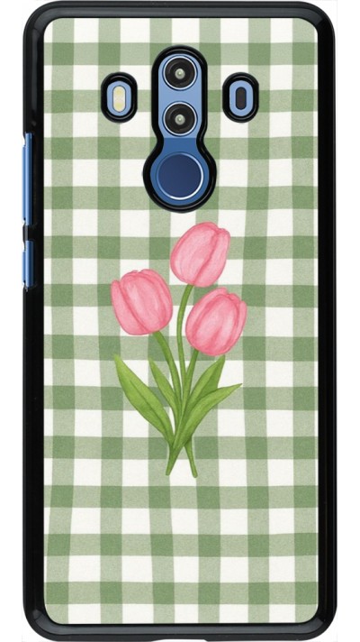 Huawei Mate 10 Pro Case Hülle - Green vichy tulips Spring 2026