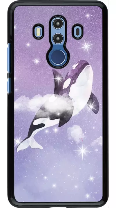 Hülle Huawei Mate 10 Pro - Whale in sparking stars