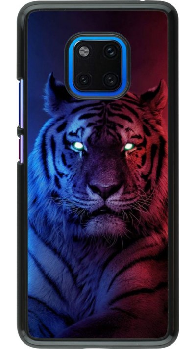 Hülle Huawei Mate 20 Pro - Tiger Blue Red Hülle Huawei Mate 20 Pro - Tiger Blue Red