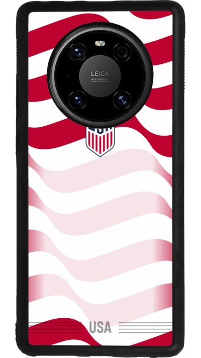 Coque Huawei Mate 40 Pro - Silicone rigide noir Maillot de football États-Unis 2026 personnalisable