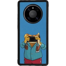Huawei Mate 40 Pro Case Hülle - Silikon schwarz Frog with camera DTMF