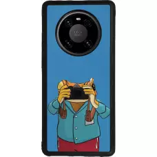 Coque Huawei Mate 40 Pro - Silicone rigide noir Frog with camera DTMF
