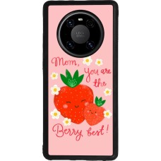 Coque Huawei Mate 40 Pro - Silicone rigide noir Mom 2026 Berry best