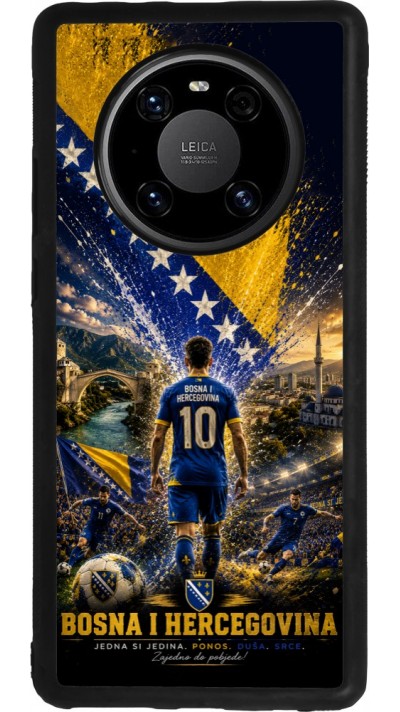 Coque Huawei Mate 40 Pro - Silicone rigide noir Football Bosnie-Herzégovine splash 2026