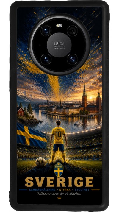 Coque Huawei Mate 40 Pro - Silicone rigide noir Football Suède splash 2026