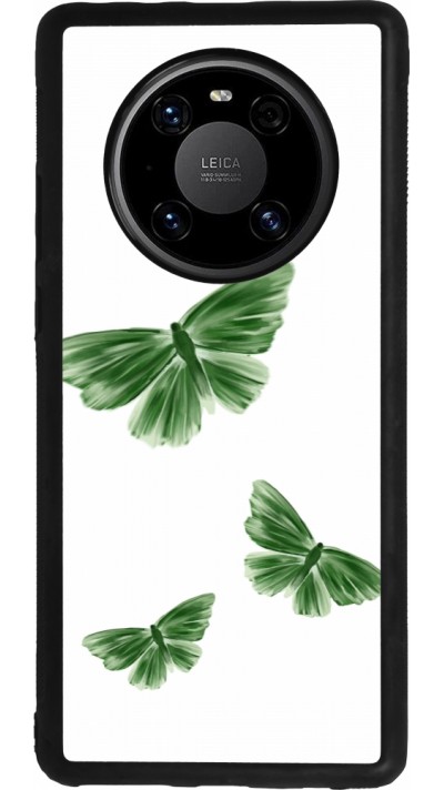 Coque Huawei Mate 40 Pro - Silicone rigide noir Butterflies Spring 2026