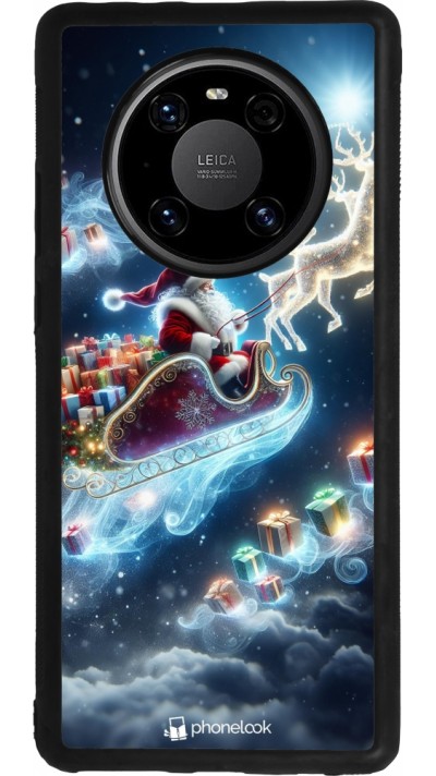 Huawei Mate 40 Pro Case Hülle - Silikon schwarz Weihnachten 2023 Verzauberter Weihnachtsmann