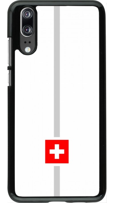 Coque Huawei P20 - Canton CH blanc