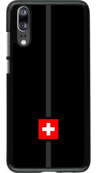 Coque Huawei P20 - Canton CH noir