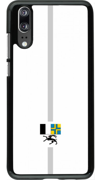 Coque Huawei P20 - Canton GR blanc