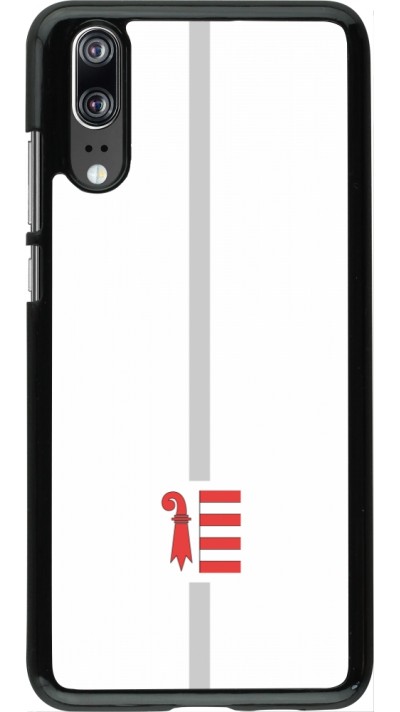 Coque Huawei P20 - Canton JU blanc